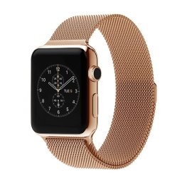 Řemínek iMore MILANESE LOOP Apple Watch Series 3/2/1 (42mm) - Měděně zlatý