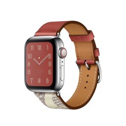 Kožený řemínek Single Tour pro Apple Watch Series 3/2/1 (38mm) - Cihla/Beton