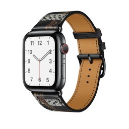 Kožený řemínek Single Tour pro Apple Watch Series 3/2/1 (38mm) - Noir