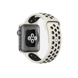 Sportovní řemínek SPORT pro Apple Watch Series 3/2/1 (42mm) - Anticky bílý/Černý