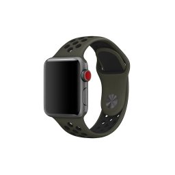 Sportovní řemínek SPORT pro Apple Watch Series 3/2/1 (42mm) - Khaki/černý