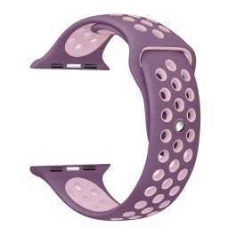 Řemínek SPORT pro Apple Watch Series 1/2/3 (42mm) - Světle fialový/Růžový