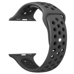 Sportovní řemínek SPORT pro Apple Watch Series 3/2/1 (38mm) - Antracitový/Černý