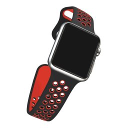 Sportovní řemínek SPORT pro Apple Watch Series 3/2/1 (38mm) - Černý/Červený