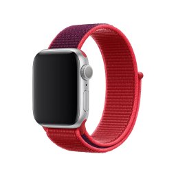 Řemínek iMore NYLON Apple Watch Series 1/2/3 42mm - Červený/Vínový