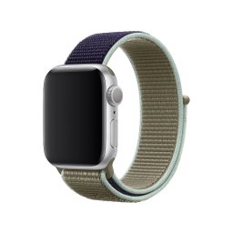 Řemínek iMore NYLON Apple Watch Series 1/2/3 42mm - Khaki/Modrý