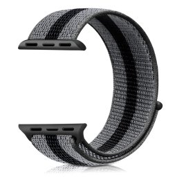 Řemínek iMore NYLON STRIPES Apple Watch Series 3/2/1 38mm - Černý