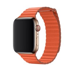 Řemínek iMore Leather Loop Apple Watch Series 3/2/1 (38mm) - Oranžový