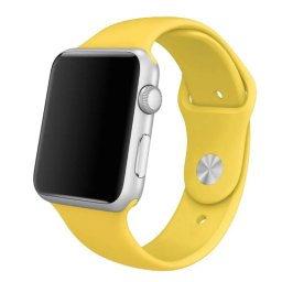 Silikonový řemínek SmoothBand pro Apple Watch Series 3/2/1 (38mm) - Sytě žlutý