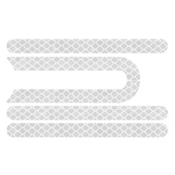 Sada reflexních nálepek Xiaomi Mi Electric Scooter 2/Pro - Stříbrná