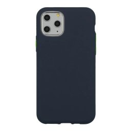 Pouzdro Solid Silicone Case iPhone 12 MINI - tmavě modrá