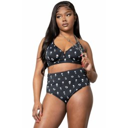 plavky dámské KILLSTAR - Skulls - KSRA005322