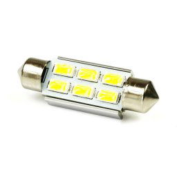 Interlook LED auto žárovka 12V LED C5W 6SMD5630 36mm CAN BUS Teplá bílá IL361