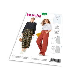Střih Burda 6250 - Volné kalhoty, kapsáče