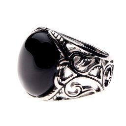 prsten ETNOX - Big Black Ornament - SR1152