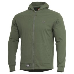 Mikina AGIS s kapucí ZELENÁ vel. 3XL