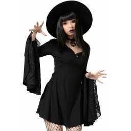 šaty dámské KILLSTAR - Hagatha Sorceress - Black - KSRA005777