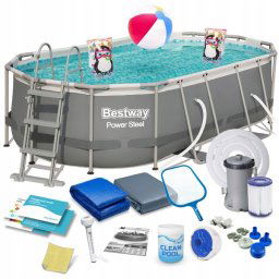 Bestway Bazén 18v1 Power Steel 56620 427x250x100