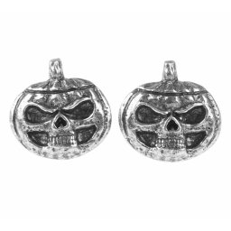 náušnice ALCHEMY GOTHIC - Pumpkin Skull - E450