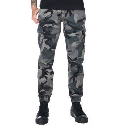 kalhoty dámské URBAN CLASSICS - High Waist - dark camo - TB3047 - dark camo