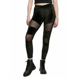 kalhoty dámské (legíny) URBAN CLASSICS - Velvet - TB4547 - black
