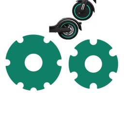 Polep motoru Xiaomi Mi Electric Scooter 3/2/1S/Essential/Pro/Pro 2 - Zelený