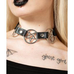 obojek KILLSTAR - Pentabound - Black - KSRA005668