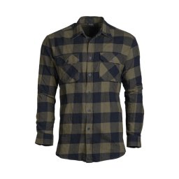 Košile DŘEVORUBECKÁ letní na knoflíky ZELENO/ČERNÁ vel. 3XL