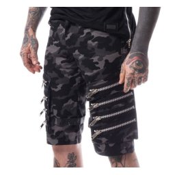 kraťasy pánské Heartless - ARVID - GREY CAMO - POI604