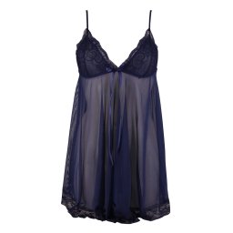 Valenie sexy noční košilka s tangy X354 M tmavě modrá
