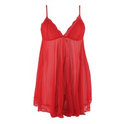 Valenie sexy noční košilka s tangy X354 M červená