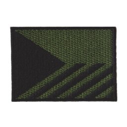 Nášivka VLAJKA ČR PRUHY šikmé velcro 7,5 x 5,5 cm ZELENÁ