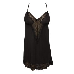 Claudina pružná košilka krajka s tangy X353 XL černá