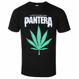 tričko pánské Pantera - Whiskey 'n Weed - Black - ROCK OFF - PANTS30MB