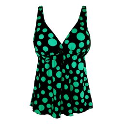 Selite Pink tankini tílko - plavky S136-5 4XL zelená