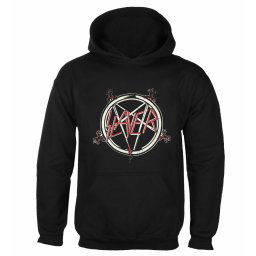 mikina pánská Slayer - Pentagram - ROCK OFF - SLAYHOOD01MB