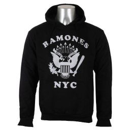 mikina pánská Ramones - Retro Eagle NYC - Black - ROCK OFF - RAHD02MB