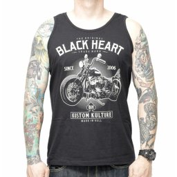 tílko pánské BLACK HEART - MOTORCYCLE - BLACK - 9019