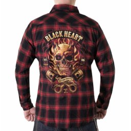 košile pánská BLACK HEART - HELL BOY - BLACK - 10311