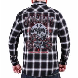 košile pánská BLACK HEART - GANGLAND - BLACK - 10374