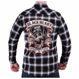 košile pánská BLACK HEART - VISITOR - BLACK - 10386