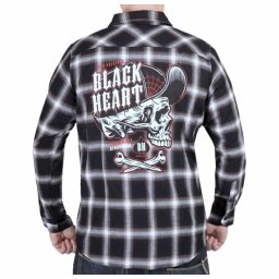 košile pánská BLACK HEART - BLACK - 9724