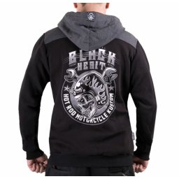 mikina pánská BLACK HEART - BOOMER - BLACK - 9715