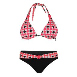 Madma vyztužené bikiny pro štíhlé ženy S488 M světle červená