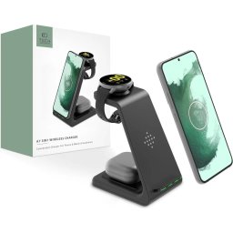 Tech-Protect A7 3in1 Wireless Charger - Černá