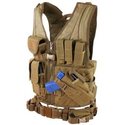 Vesta taktická CROSSDRAW - COYOTE BROWN vel. M-L
