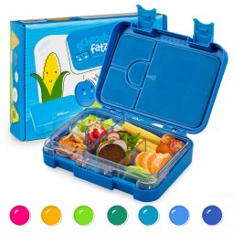Klarstein Schmatzfatz junior, svačinový box, 6 přihrádek, 21,3 × 15 × 4,5 cm, bez BPA