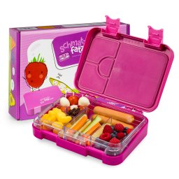 Klarstein Schmatzfatz junior, svačinový box, 6 přihrádek, 21,3 × 15 × 4,5 cm, bez BPA