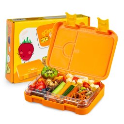Klarstein Schmatzfatz junior, svačinový box, 6 přihrádek, 21,3 × 15 × 4,5 cm, bez BPA
