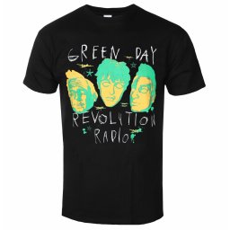 tričko pánské Green Day - Scribble Mask - Black - ROCK OFF - GDTS41MB